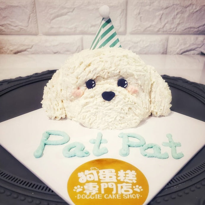 寵物專用生日蛋糕 Z款 3D韓式頭仔造型(Pat Pat) 有機薯蓉 (0.5磅/1.5磅)｜分行自取