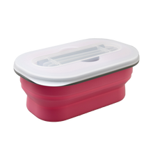 將圖片載入圖庫檢視器 樂力高 矽膠蓋可摺疊食物盒連筷子 580ml - 多色選擇
