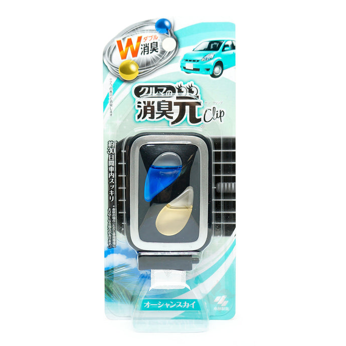 日本小林製藥 汽車出風口 消臭元 空氣清新劑4.6ml (海洋味-綠)