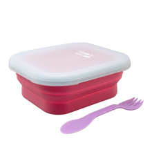 將圖片載入圖庫檢視器 樂力高 矽膠蓋可摺疊食物盒連餐具 (中 850ml) - 多色選擇
